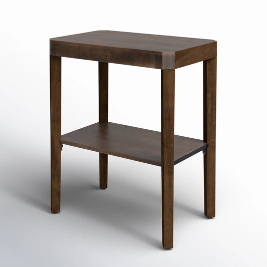 Ardentown Solid Wood Side Table with Storage