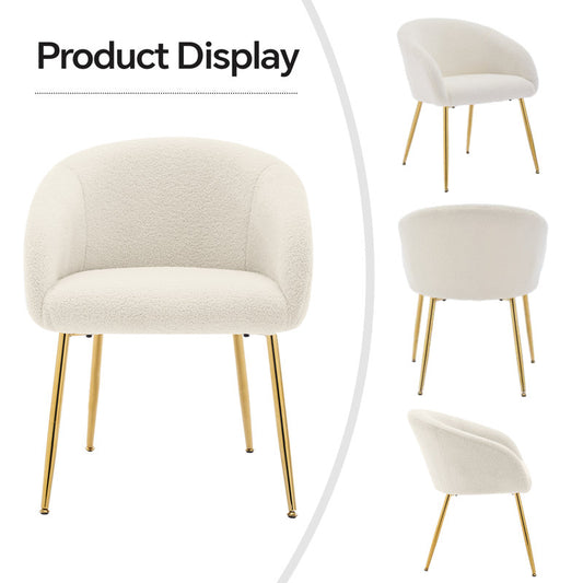 Fauteuil de salle à manger Anatolijus avec dossier rembourré (ensemble de 4)