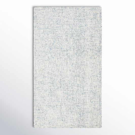 Masterpiece Rowe Handmade Ivory/Blue Rug 6’ x 9’