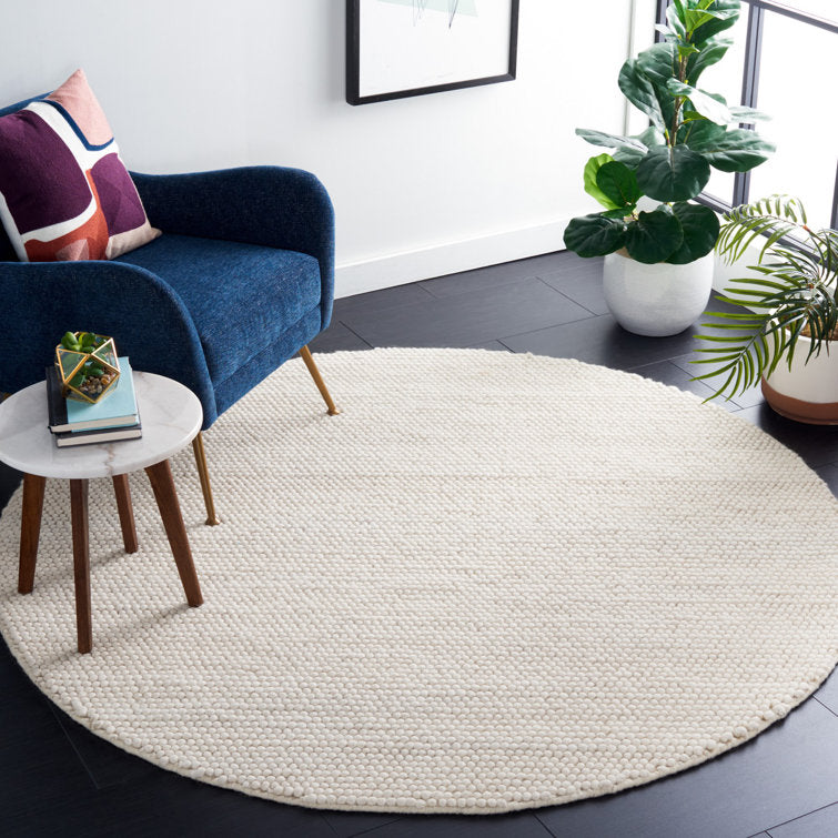 Elle Handmade Ivory Rug 10ft round