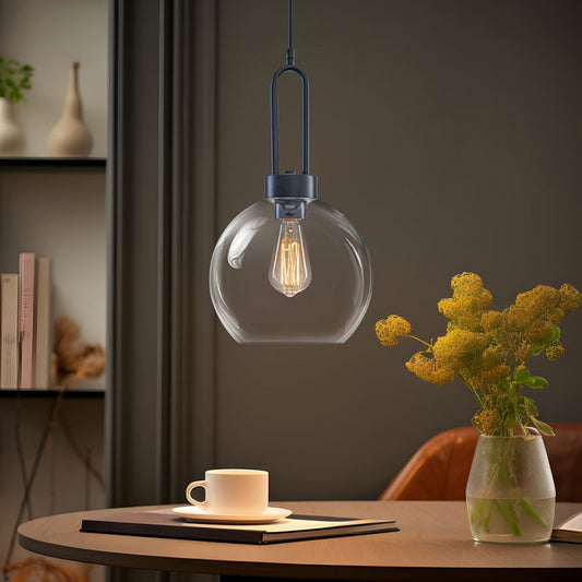 Pendentif simple noir mat