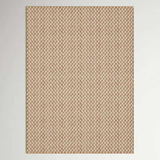 Tapis d'intérieur/extérieur marron/marron clair Malaya 2,90 m x 3,65 m