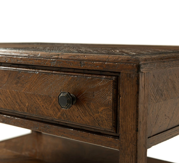 Antique Nova Solid Wood Bedside/ Table with 1 Drawer