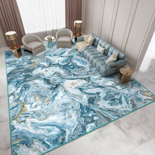 Tapis lavable - Tapis de style artistique moderne pour salon, salle à manger, tapis doux à poils courts, antidérapant 180 x 270 cm