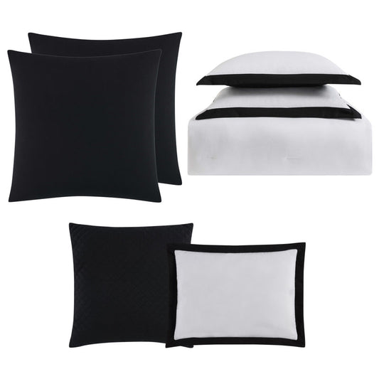 Ensemble d'édredon 7 pièces en microfibre moderne et contemporain Everyday (king size )