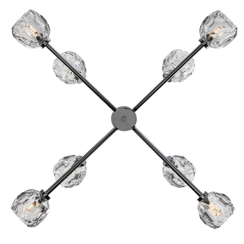 Quaseem 8-light Modern Chandelier Polished Chrome Colour