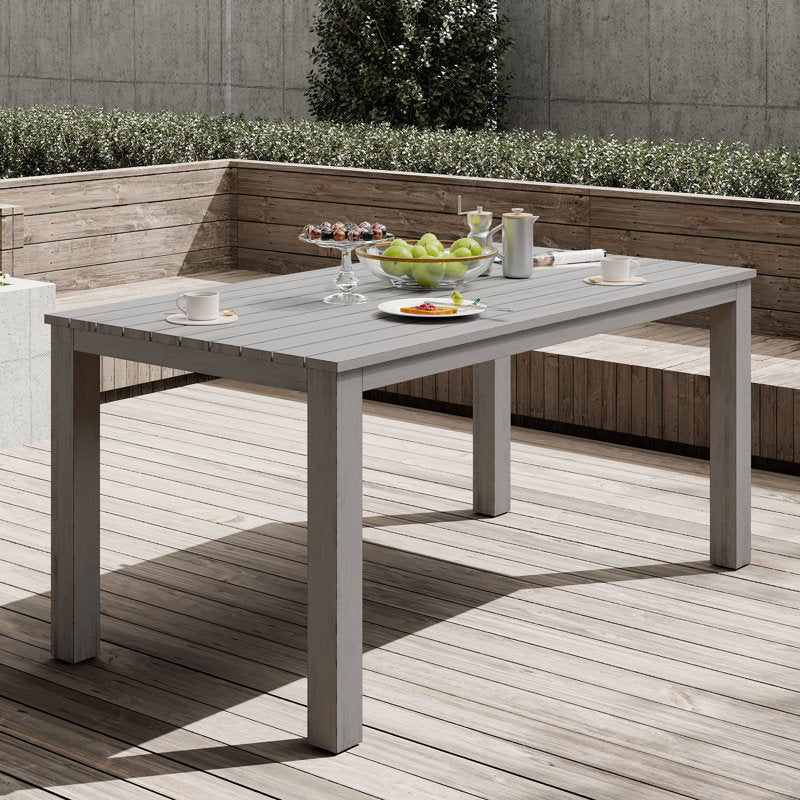 Calliana Aluminum Outdoor Dining Tables ( Grey )