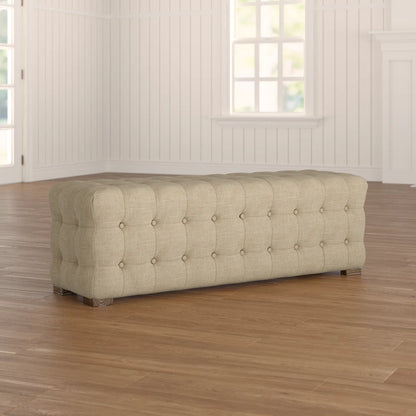 Linen Upholstered Bench