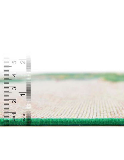 Firman Washable Floral Indoor / Outdoor Rug 10' Round