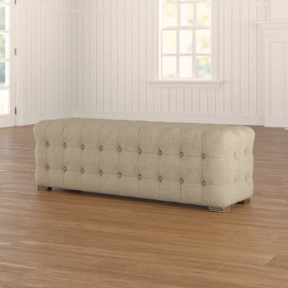 Linen Upholstered Bench