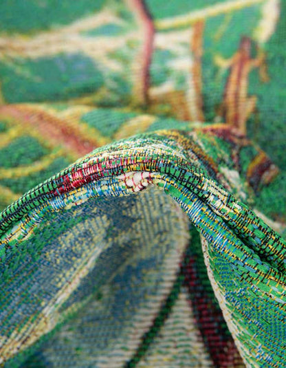 Firman Washable Floral Indoor / Outdoor Rug 10' Round