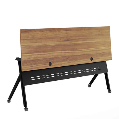 Commercial Nesting Flip Training Table With Steel Frame And Y-Legs