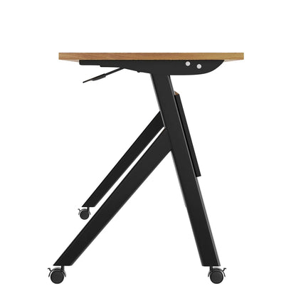 Commercial Nesting Flip Training Table With Steel Frame And Y-Legs