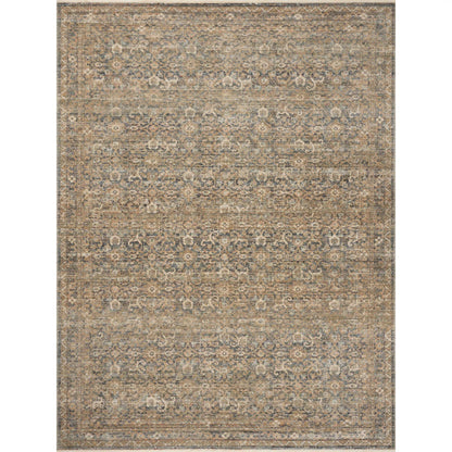 Amber Lewis x Loloi Molly Denim / Gold Area Rug 11 ft 6 in x 15 ft 6 in