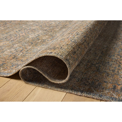 Amber Lewis x Loloi Molly Denim / Gold Area Rug 11 ft 6 in x 15 ft 6 in