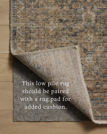 Amber Lewis x Loloi Molly Denim / Gold Area Rug 11 ft 6 in x 15 ft 6 in