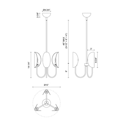 Calline 3 - Light Classic / Traditional Chandelier