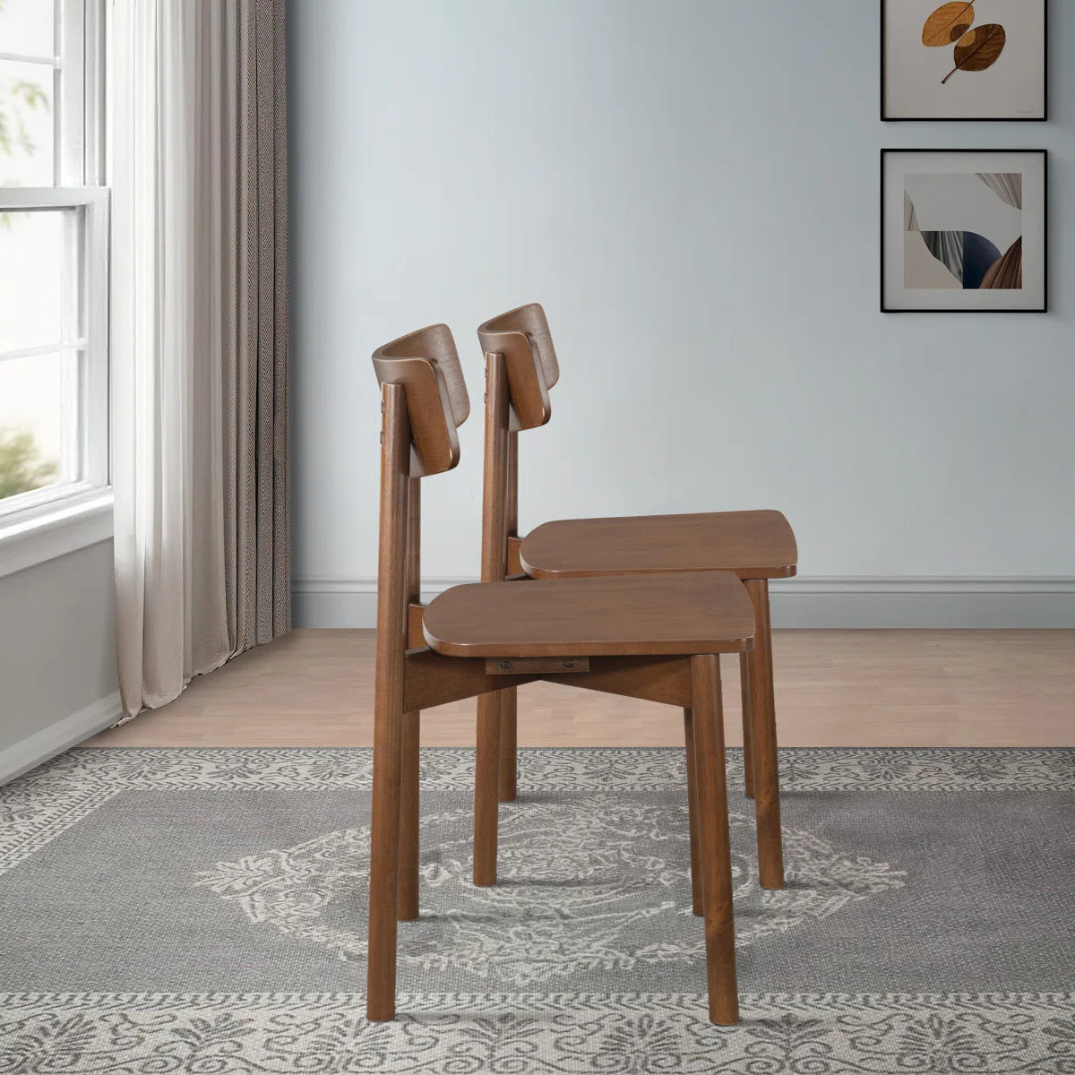 Bresee Solid Wood Side Chair Dining Chair SET OF 2