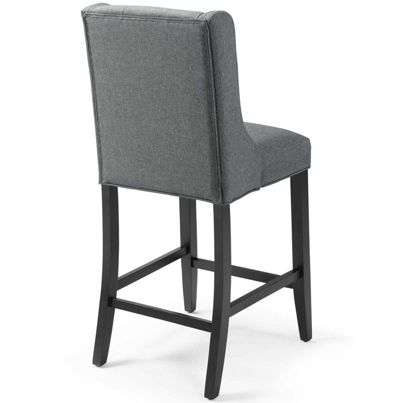 Tabourets Baronet en Tissu Gris (Lot de 2) - Meuble Baronet de Qualité
