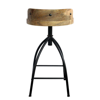 Kohlmeier Industrial Style Counter Height Stool with Adjustable Swivel Seat (open box ) only 1