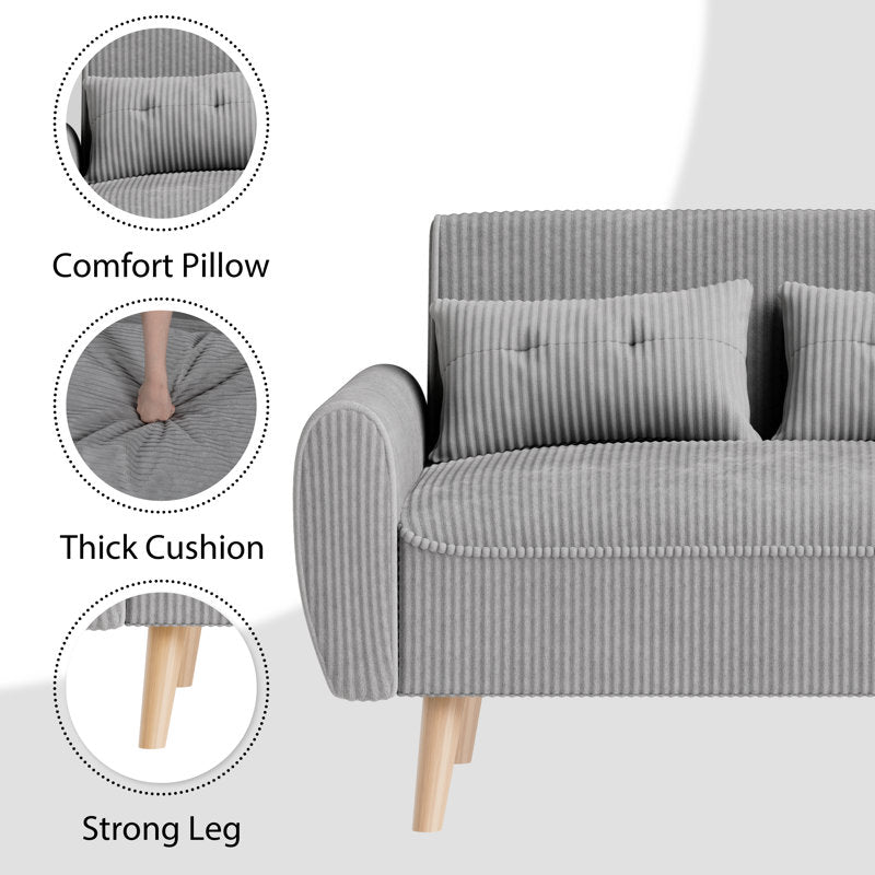 Arlander 47.5" Loveseat with Rounded Arms