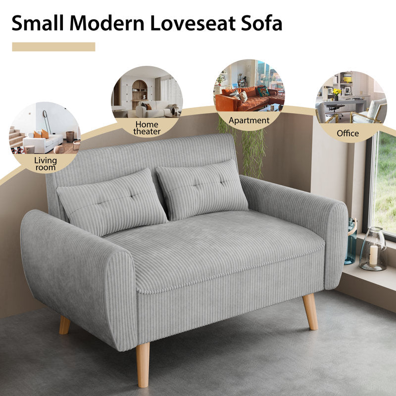 Arlander 47.5" Loveseat with Rounded Arms
