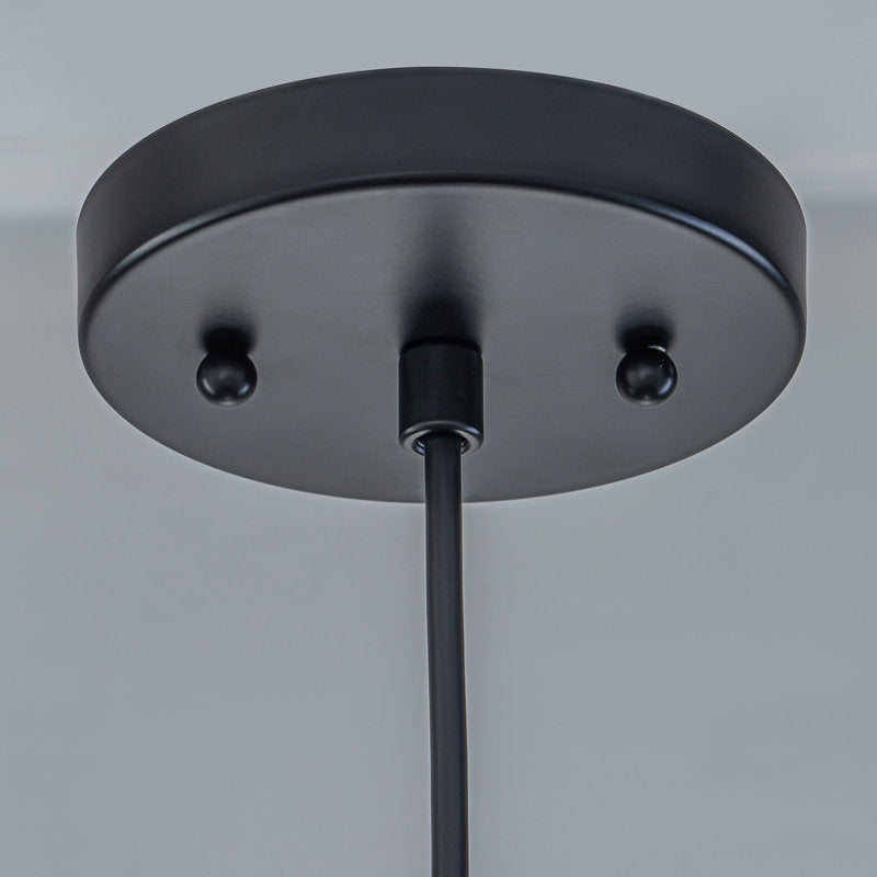 Matte black single pendant