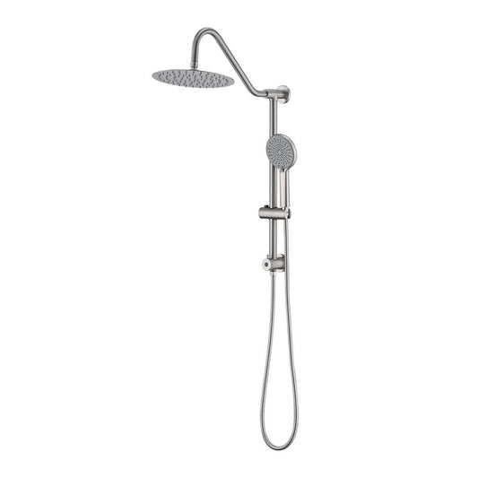 Shower System with 10-inch Rain Shower Head, 4-Function Adjustable Dual Shower Head