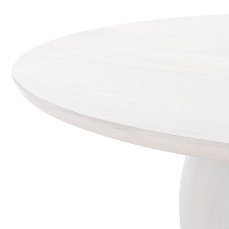Iver Solid Wood Pedestal Coffee Table (Minor Crack)