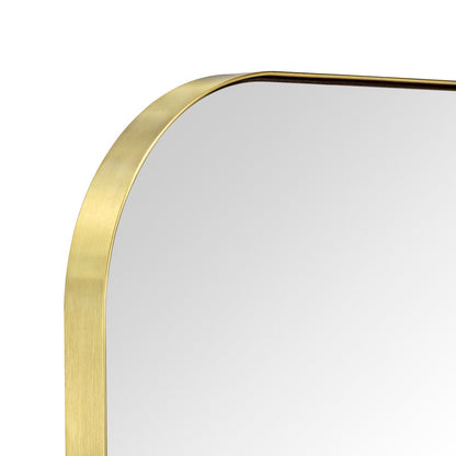 Bhargava Large  Mirror Arched Rounded Corner Wall Mirror