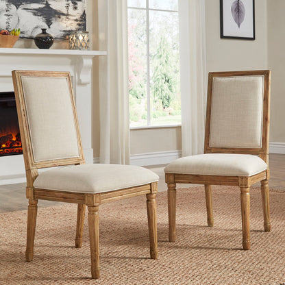 Libretto Linen Solid Wood Side Chair (Set of 2)