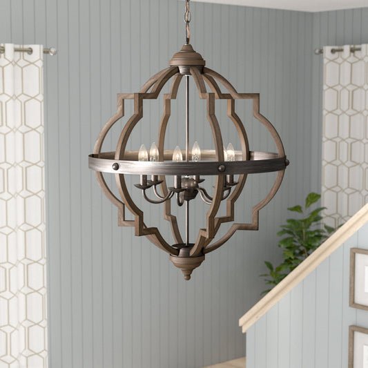 Freemont 6 - Light Geometric Chandelier