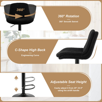 Hitoshi Adjustable Height Counter & Bar Stool