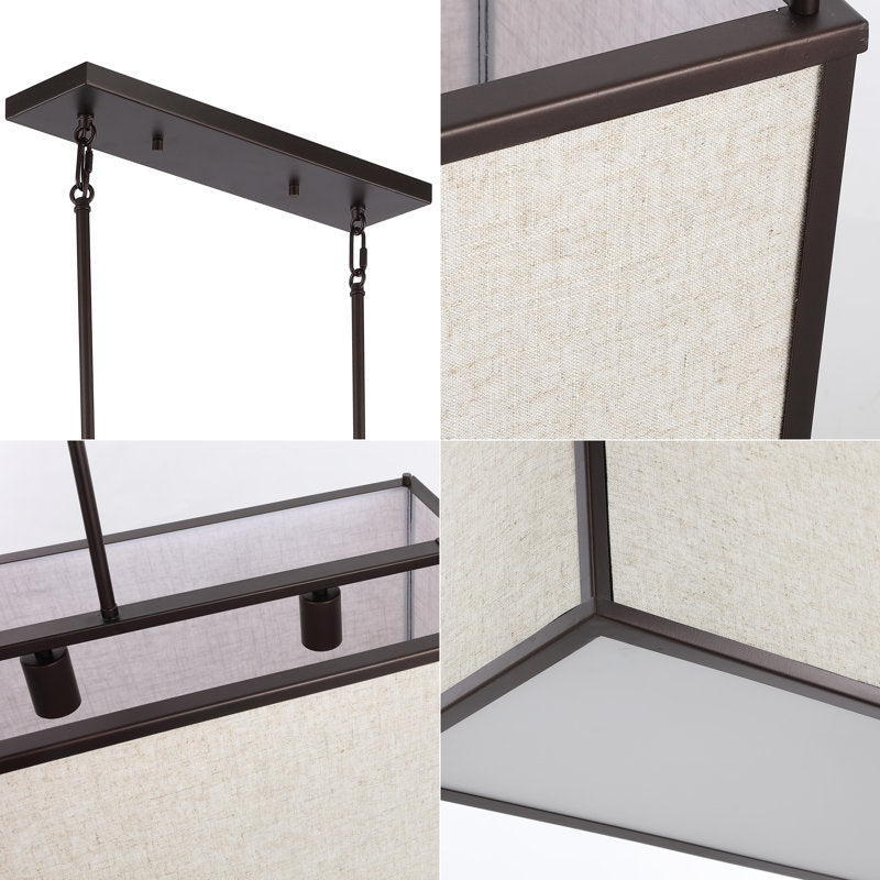 Amberson 4 - Light Square / Rectangle Pendant