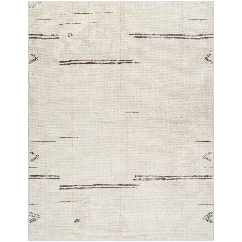 Becki Owens x Livabliss Modern Scandi Boho Beige Colored Area Rug 6’7” x 9’ ft