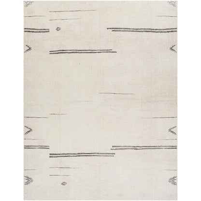 Becki Owens x Livabliss Modern Scandi Boho Beige Colored Area Rug 6’7” x 9’ ft