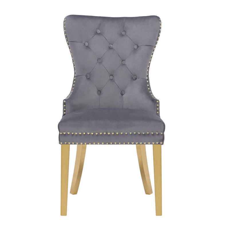 Camie Tufted Velvet Upholstered Side Chair