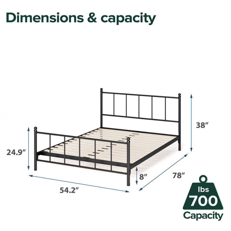 Winston Platform Bed With Headboard (Queen)