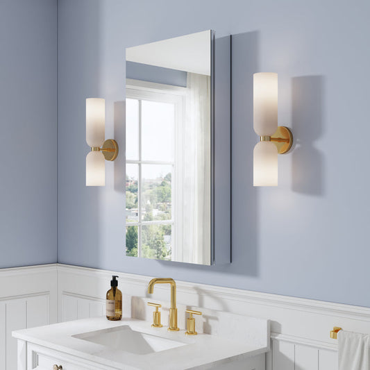20 X 30 Inch Medicine Cabinet For Bathroom With Mirror Rectangular Aluminum Bathroom Mirror Cabinet Recessed Or Surface Mount Bathroom Vanity Mirror Cabinet With Adjustable Shelf