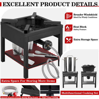 Heavy-duty Propane Heater Outdoor Cooker 275000 BTU
