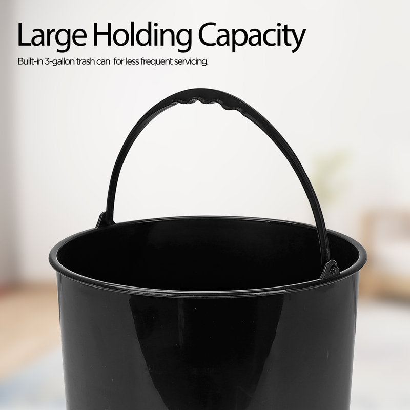 3.2 Gallons Steel Floor Standing Wipe Dispenser with Built-in Trash Receptacle