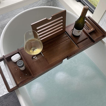 Nazirah Freestanding Bamboo Bath Caddy