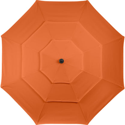Bettine 10' Market Patio Umbrella - 3-Tiered Sunshade with Push Button Tilt and Easy-Open Crank - Outdoor Umbrella for Deck, Yard, or Pool by Pure Garden