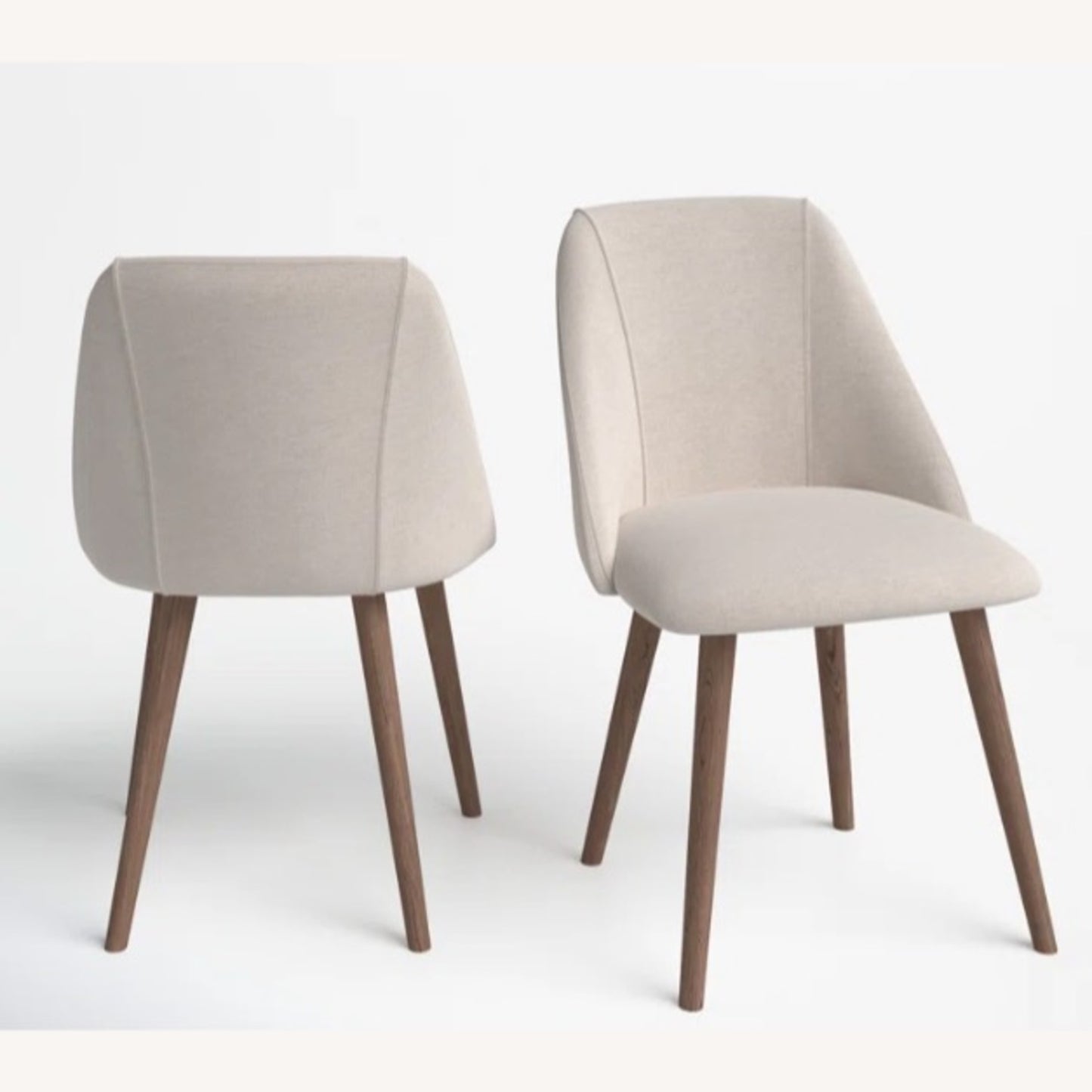 Jace Upholstered Dining Chair Skinish Beige Color ( set of 2 Chairs)