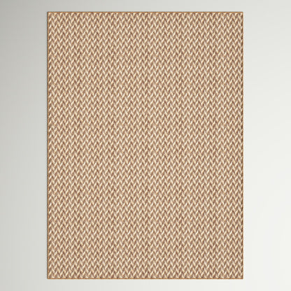 Indoor / outdoor rug brown / light brown Malaya 9’6” x 12’