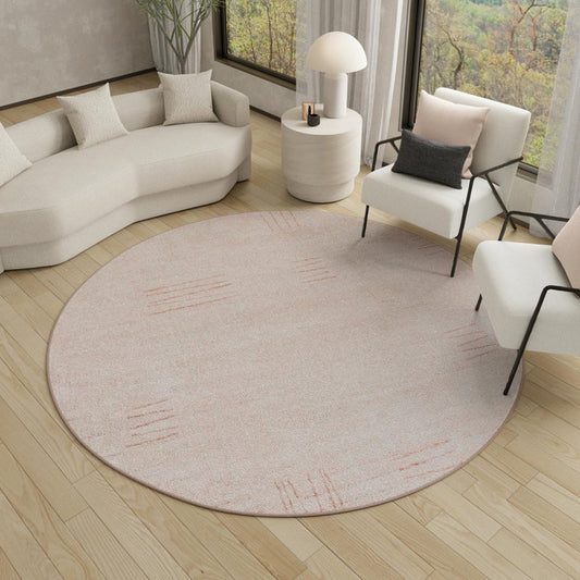 Anaka Machine-Woven Geometric Polypropylene Rug Round 7ft 10”