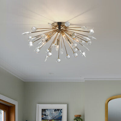 Mareli Flush Mount Silver Color