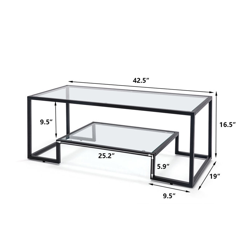 Stansberry Frame Coffee Table with Storage