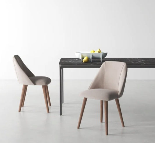 Jace Upholstered Dining Chair Skinish Beige Color ( set of 2 Chairs)