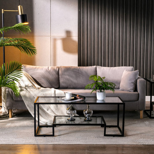 Stansberry Frame Coffee Table with Storage